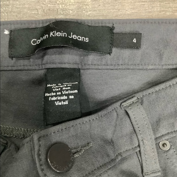 Women's Calvin Klein Jeans 4 S Small Jeggins Ponte Pants Gray Stretch NWOT - Picture 8 of 10
